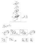 Part Location Diagram of 691205 Briggs and Stratton Bracket-Muffler